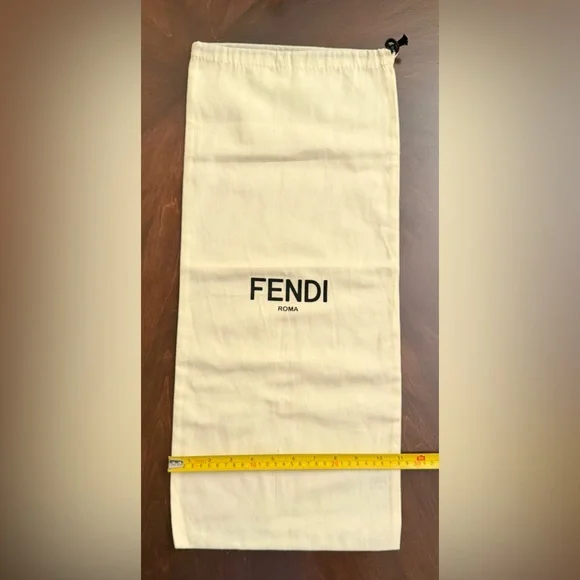 Fendi Cream Dust Bag with Black Logo 25”x11” - Picture 2 of 2